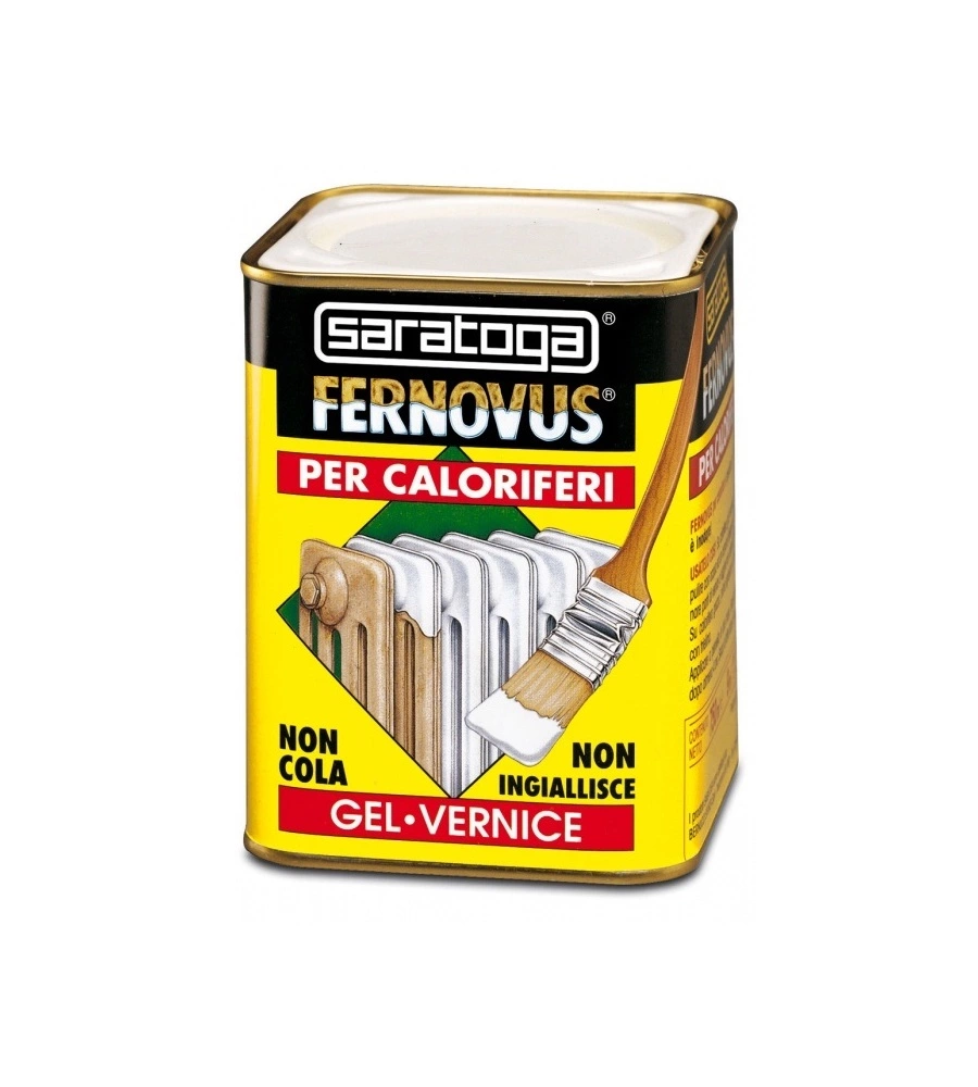 Vernice gel antiruggine per caloriferi saratoga "fernovus" bianco neve 750 ml